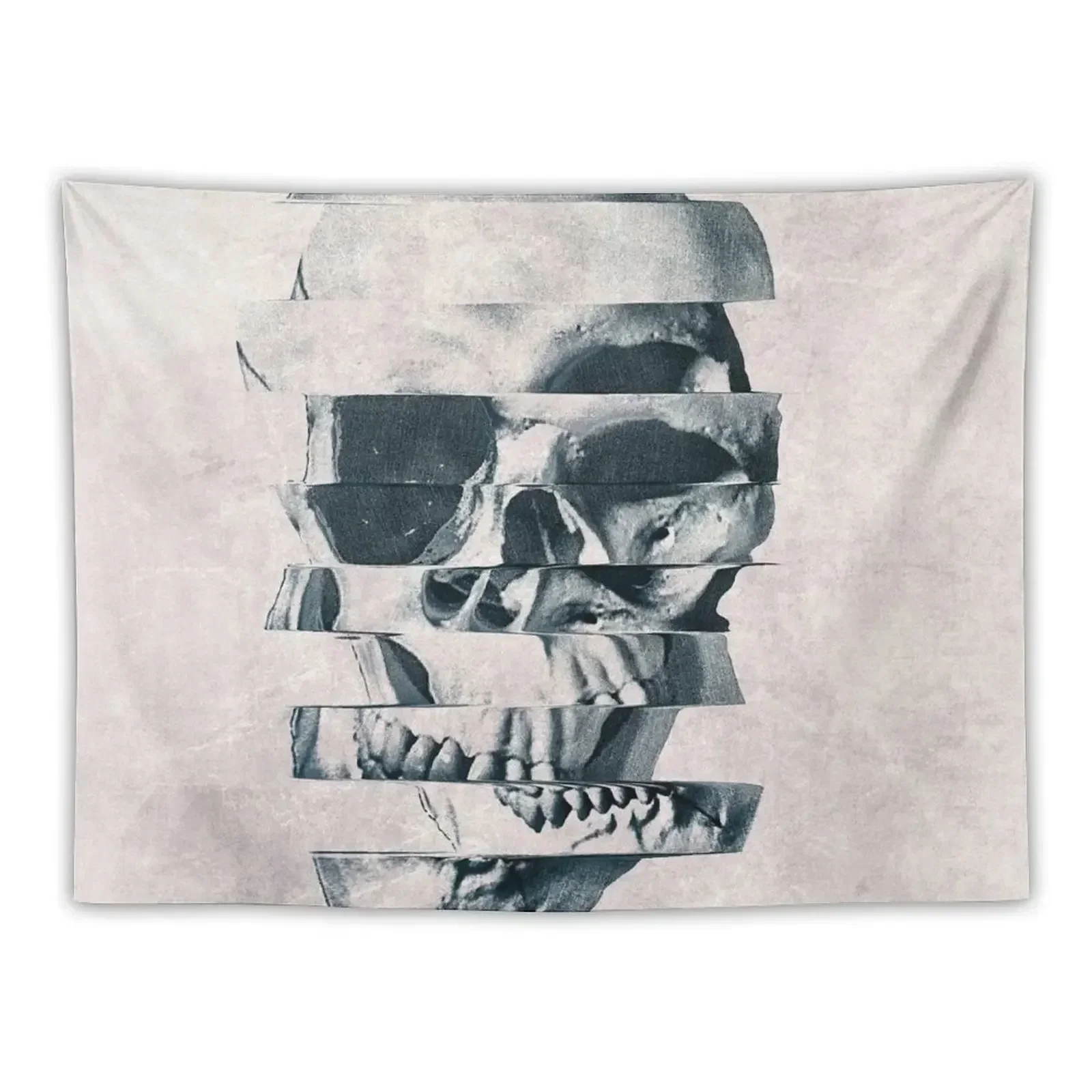 Glitch Skull Mono Tapestry Room Decorations Aesthetic Wall Decoration Items Wall Decor House Decor Tapestry