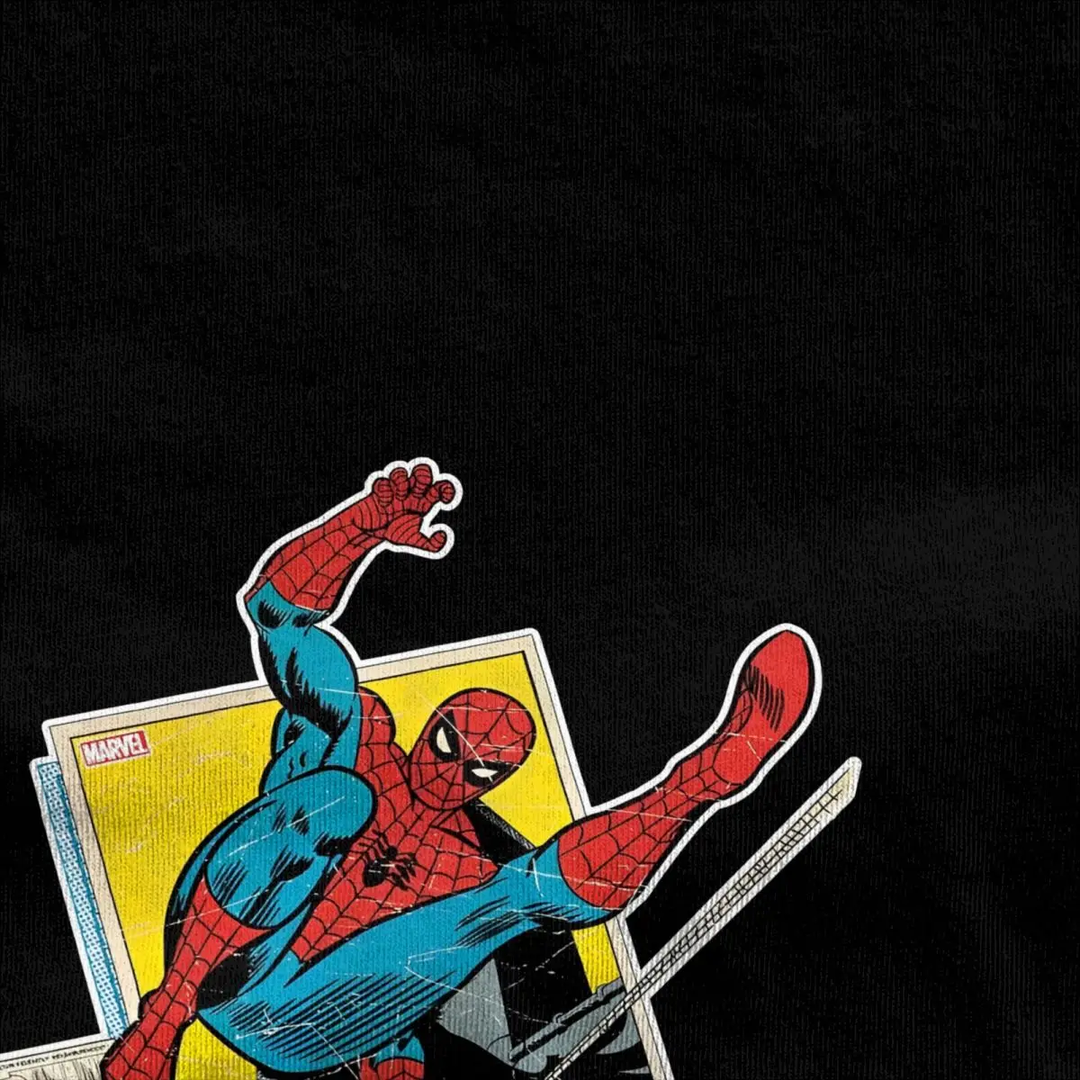 เสื้อยืดวินเทจ Marvel Spider Man พิมพ์ฝ้ายเสื้อยืดยอดนิยม TShirt สําหรับชายฤดูร้อน Y2K Basic Casual แขนสั้น Tees