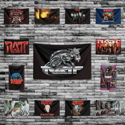 3x5 Ft Heavy Rock Band-R-RATTs Flag Polyester Digital Printing Banner for Bedroom Wall Art Out Door Tapestry Decoration