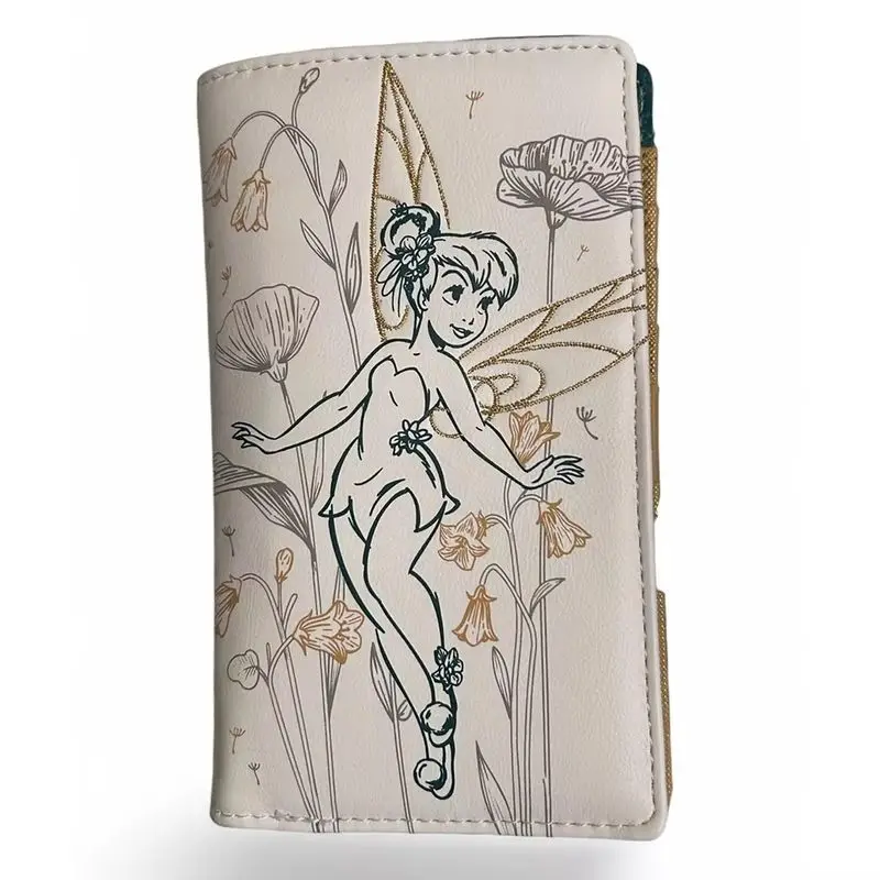 

Коллекция Loungefly Tinker Bell, кошелек Disney для девочек, сумка для карточек с вышивкой, кошелек для монет, модные аксессуары