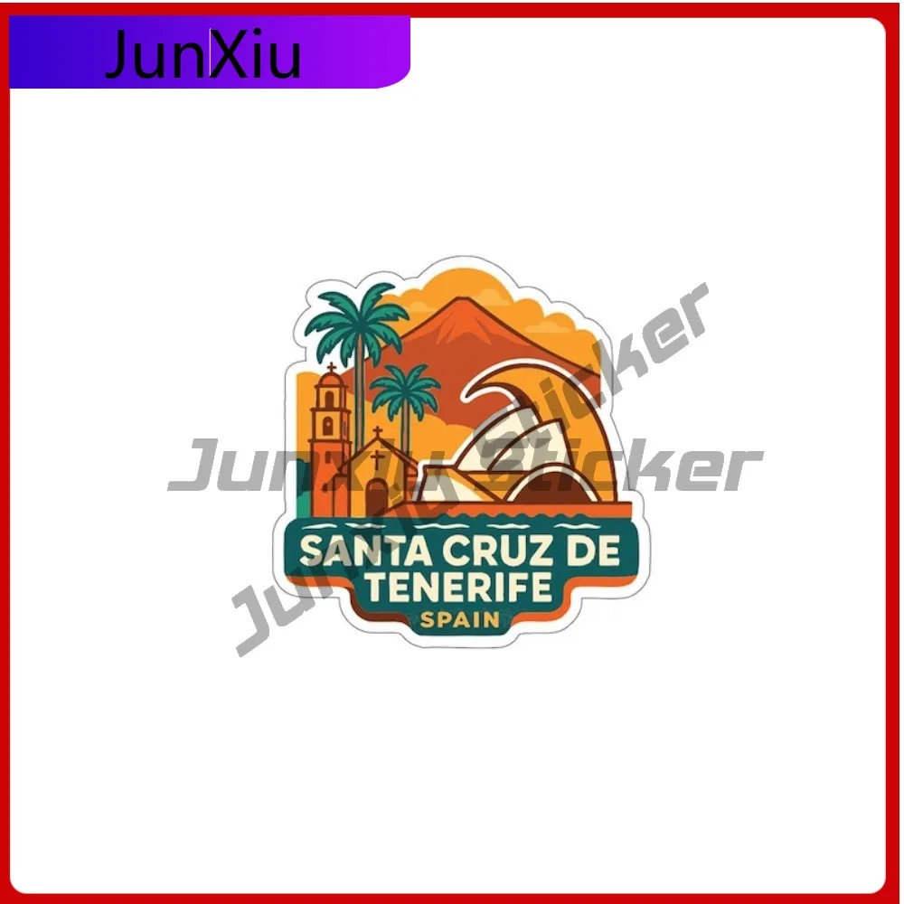 

Santa Cruz De Tenerife City Spain Vinyl Scratch-proof Sticker Personalized Waterproof Decals Adventure Motorcycle Window Truck