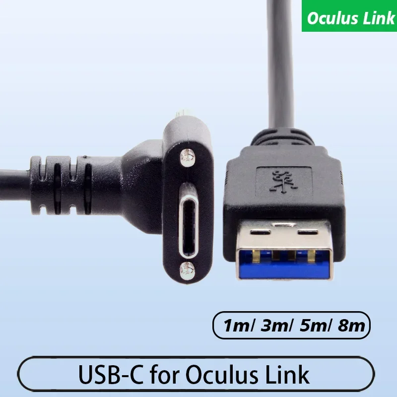 Oculus Link USB-C サポート Steam VR Quest Type-C から 3.0 データケーブル 5Gbps 高速伝送安定したパフォーマンスに適用