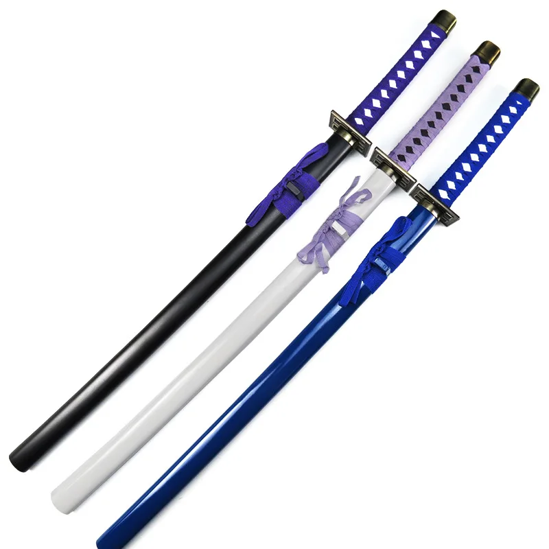 100 cm/33.37in Middeleeuwse Zwaard Houten Anime Randapparatuur Model Wapens Rekwisieten Met Schede Duizend Kersenbloesems Cosplay Gift Speelgoed