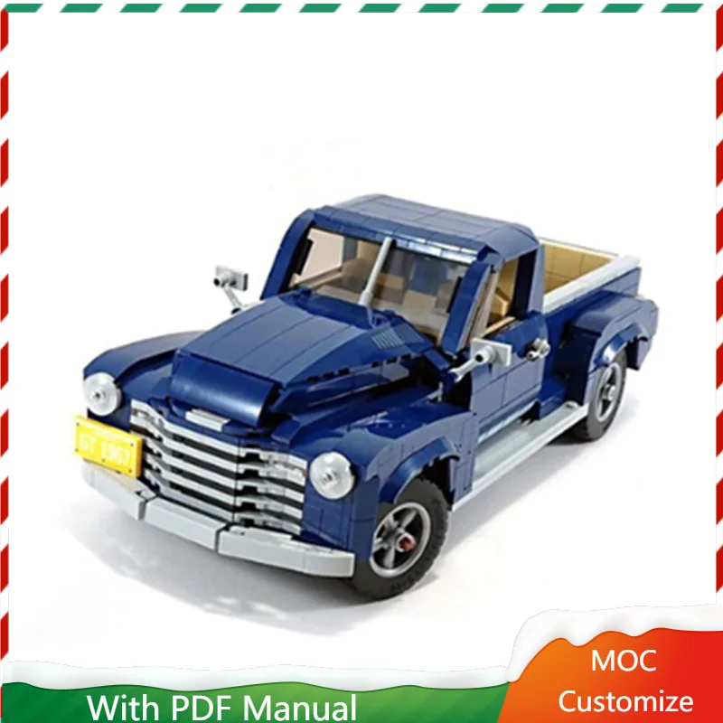 

1329 Pcs High Tech City Luxury Blue Pickup Truck Model Building Blocks Technology Assembly Bricks Diy Toys Kid Christmas Gifts