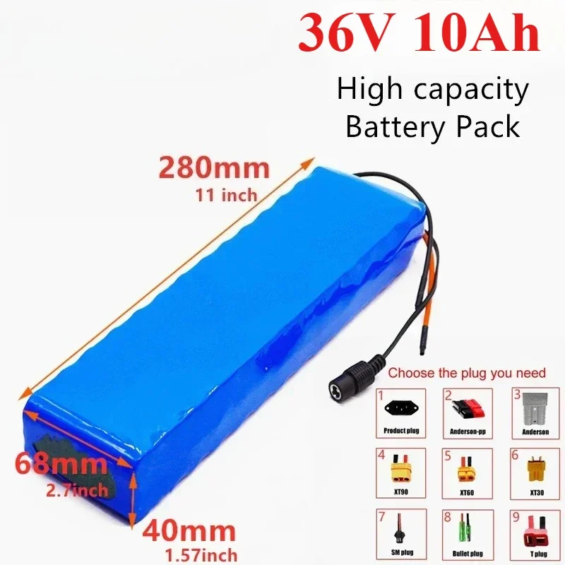 

10S3P 36V 10000mAh 18650 lithium-ion battery 500W high-power and high-capacity 36V power battery.