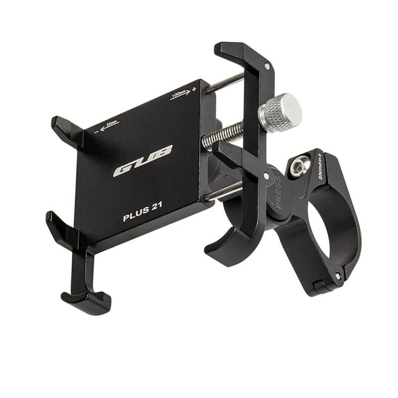 GUB PLUS 21 Motorcycle Bike Phone Holder Aluminum Alloy Cell Phone Holder Bracket Rotatable Adjustable Anti-slip Cycling Parts