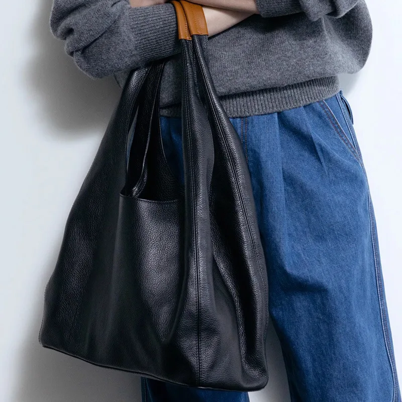 

2025 New Suede Women's Bag Large Capacity Shoulder Bag Underarm Bag High Quality Simple Commuter Handbag