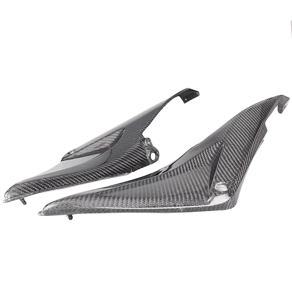 2Pcs Real Carbon Fiber Motorcycle Fuel Gas Tank Side Cover Panels Protector for Honda CBR600RR 2005 2006 / CBR 600RR 05 06 image 3