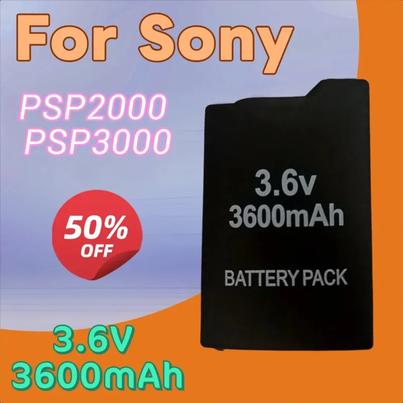 

3.6V 3600mAh for Sony PSP2000 PSP3000 Rechargeable Battery Console Rechargeable Ultra Thin Battery