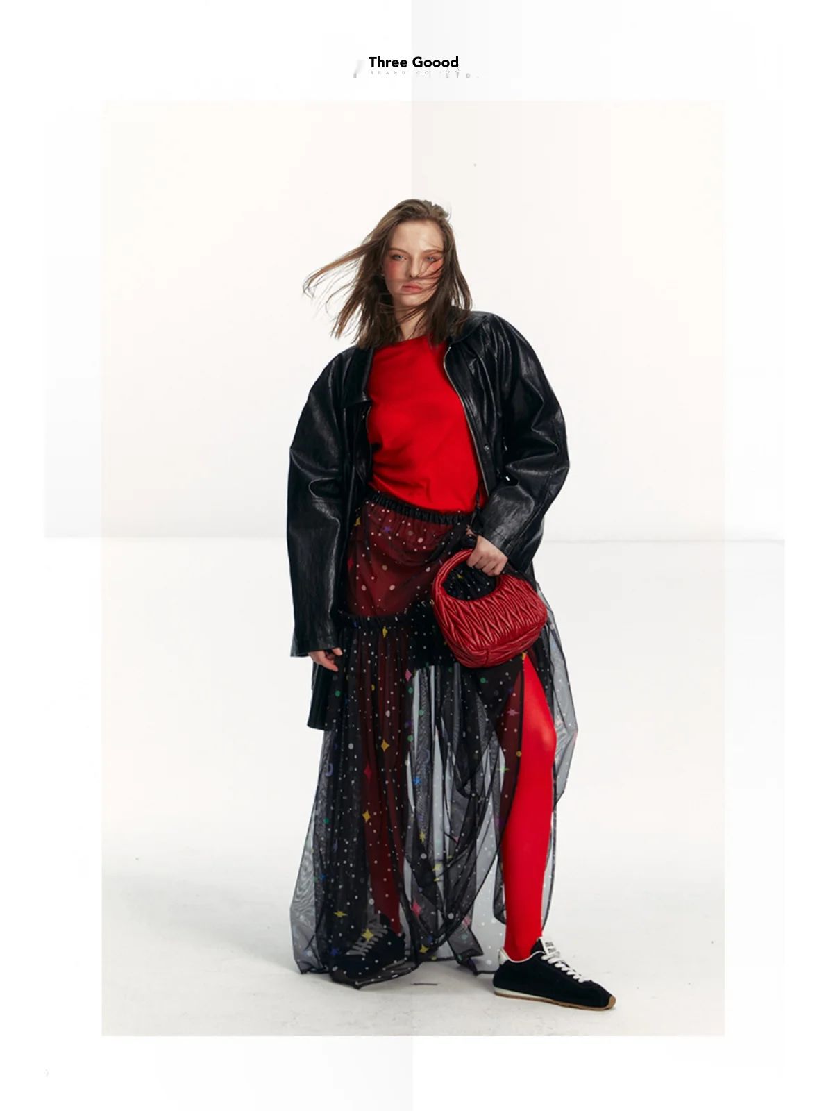 Tee Good Leather Jaet with Waist Cord And Large kets Women's ort Coat Polyurethane Elastic Fiber Cotton Metal Fiber