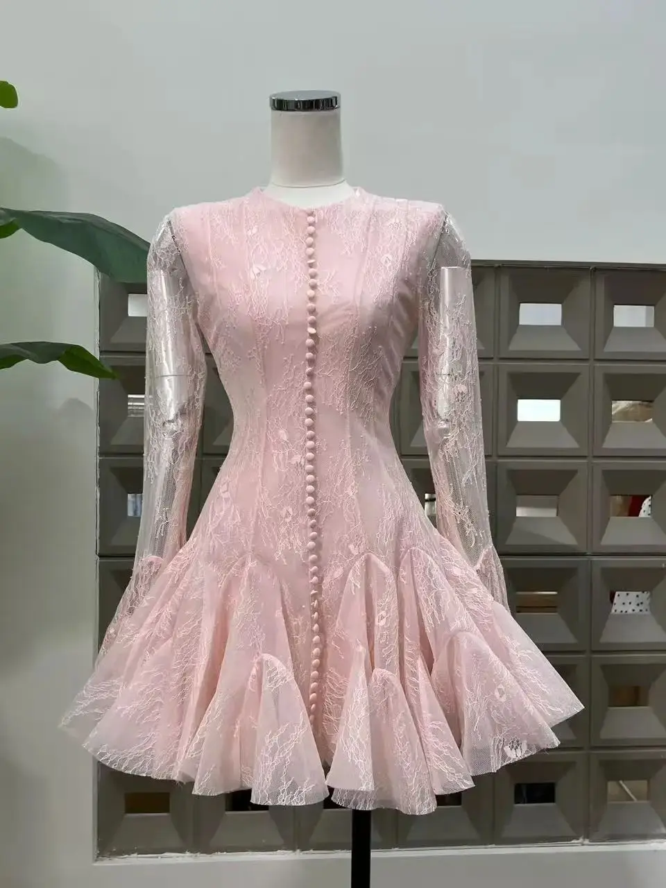 

Новое осеннее поступление, дизайнерское платье с пузырьками и оборками на день рождения, однотонное короткое повседневное вечернее модное женское платье