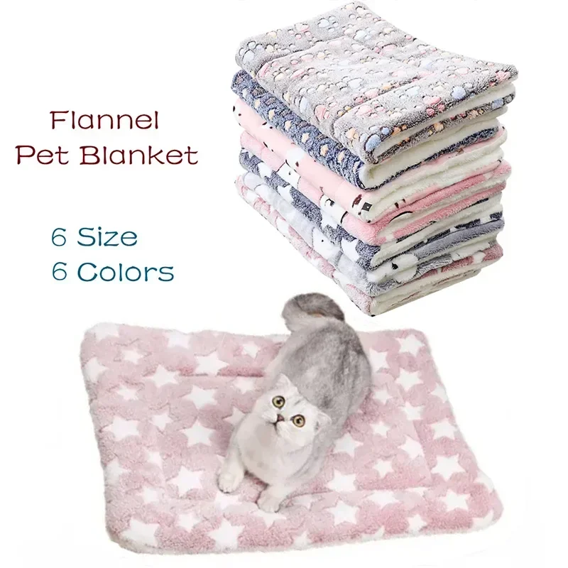 

Flannel Pet Mat Dog Bed Cat Bed Thicken Sleeping Mat Dog Blanket Mat For Puppy Kitten Pet Dog Bed for Small Large Dogs Pet Rug