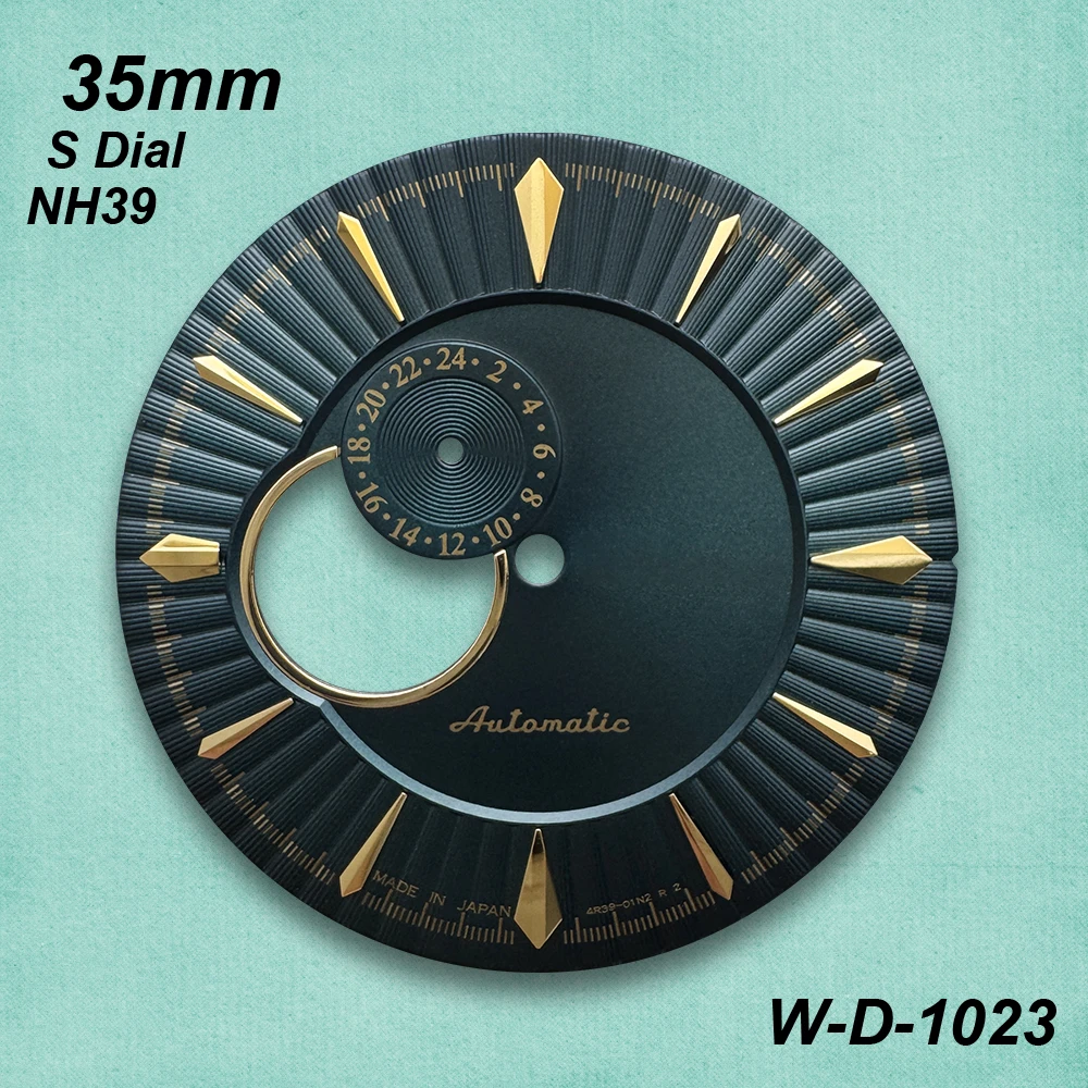 35mm Cocktail S Dial Suitable For NH39 Movement Hollow Out High-Quality Vertical Watch Modification Accessories