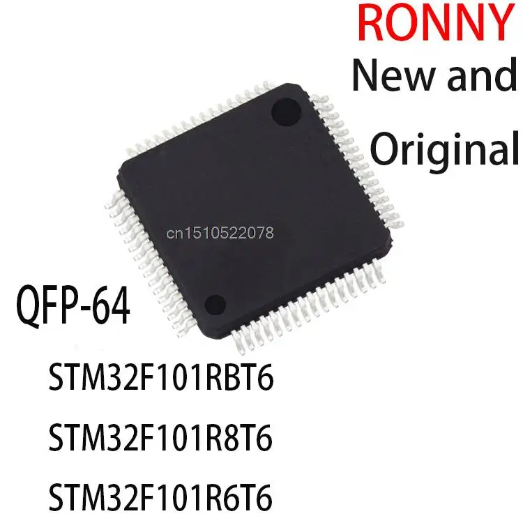 

5PCS New and Original STM32F101 RBT6 STM32F101 R8T6 STM32F101 R6T6 QFP-64 STM32F101RBT6 STM32F101R8T6 STM32F101R6T6