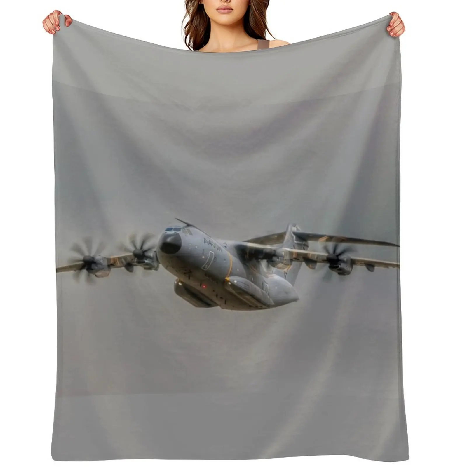 

Airbus A400M Throw Blanket Decoratives Blankets For Bed Soft Big Soft Plush Plaid Blankets