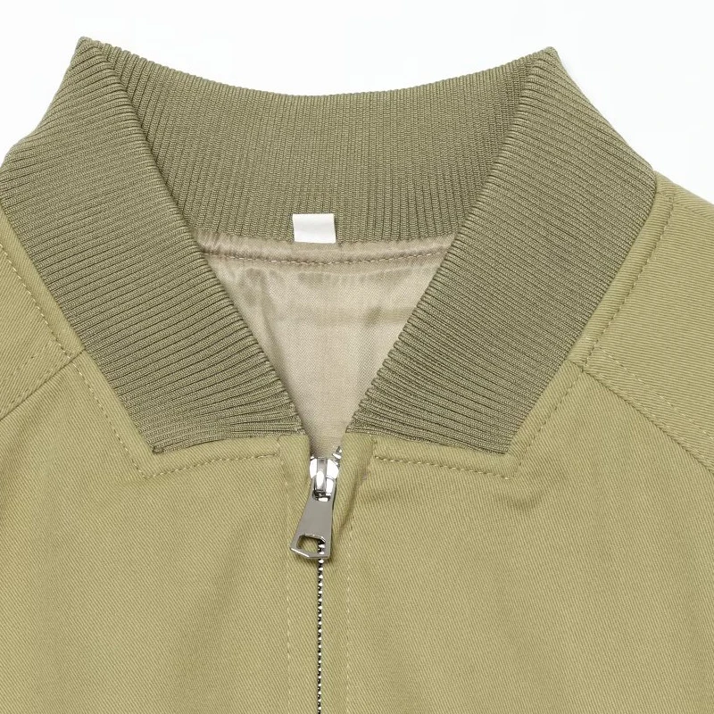 HXAO Crop Grüne Jacken Damenjacke Frühling Sommer 2026 Lässige Langarm-Reißverschluss-Collegejacke Outdoor Streetwear Mäntel – Detail 9