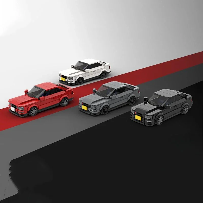 379 قطعة MOC أودي S2 كوبيه في 4 ألوان أبطال المدينة سوبر سيارة اللبنات هدية الكريسماس الميكانيكا الهيكلية المعمارية