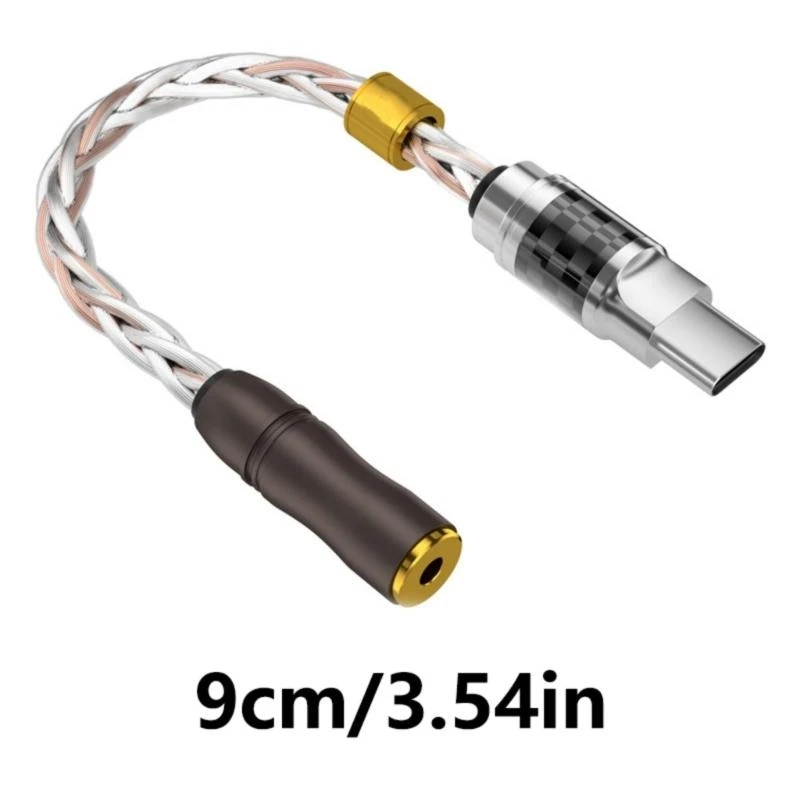 

77UB Audiophile Type C to 2.5/3.5mm Headphone Converter Male to Female Adapter