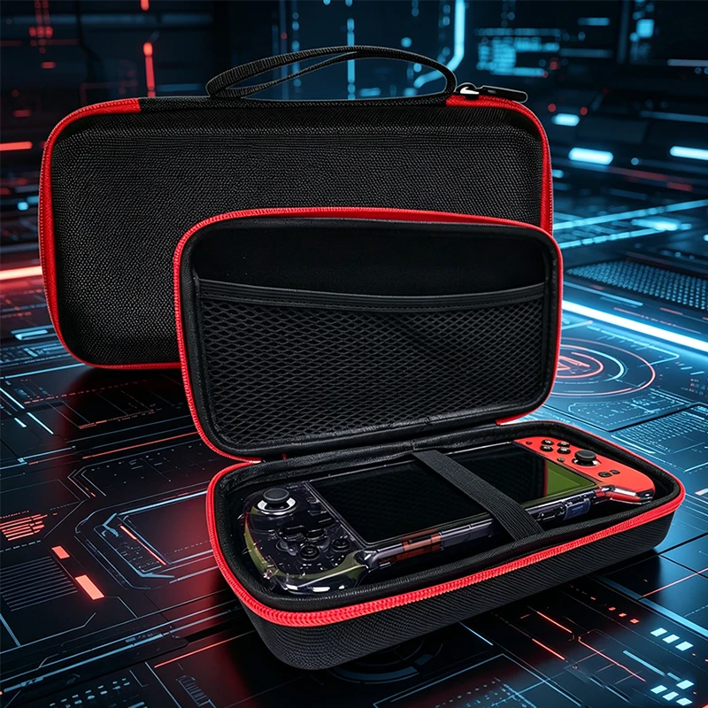 EVA Travel Protective Case Shockproof Protection Case Anti-scratch Hardshell Case for Anbernic RG556 Retro Handheld Game Console