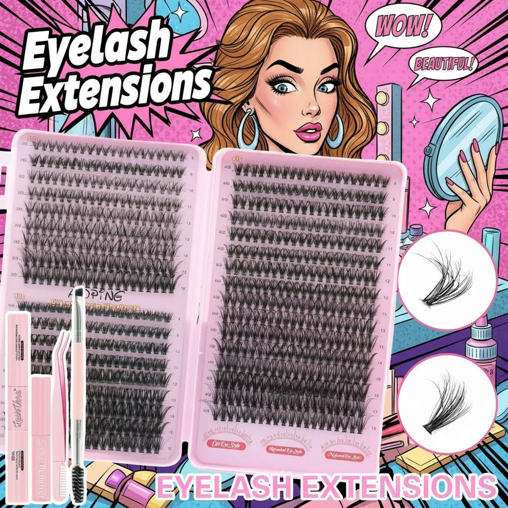 

Large Capacity Hybrid False Eyelash Set Self Grafting Eyelash Book - Easy Application Eyelashes for Full Volume Look