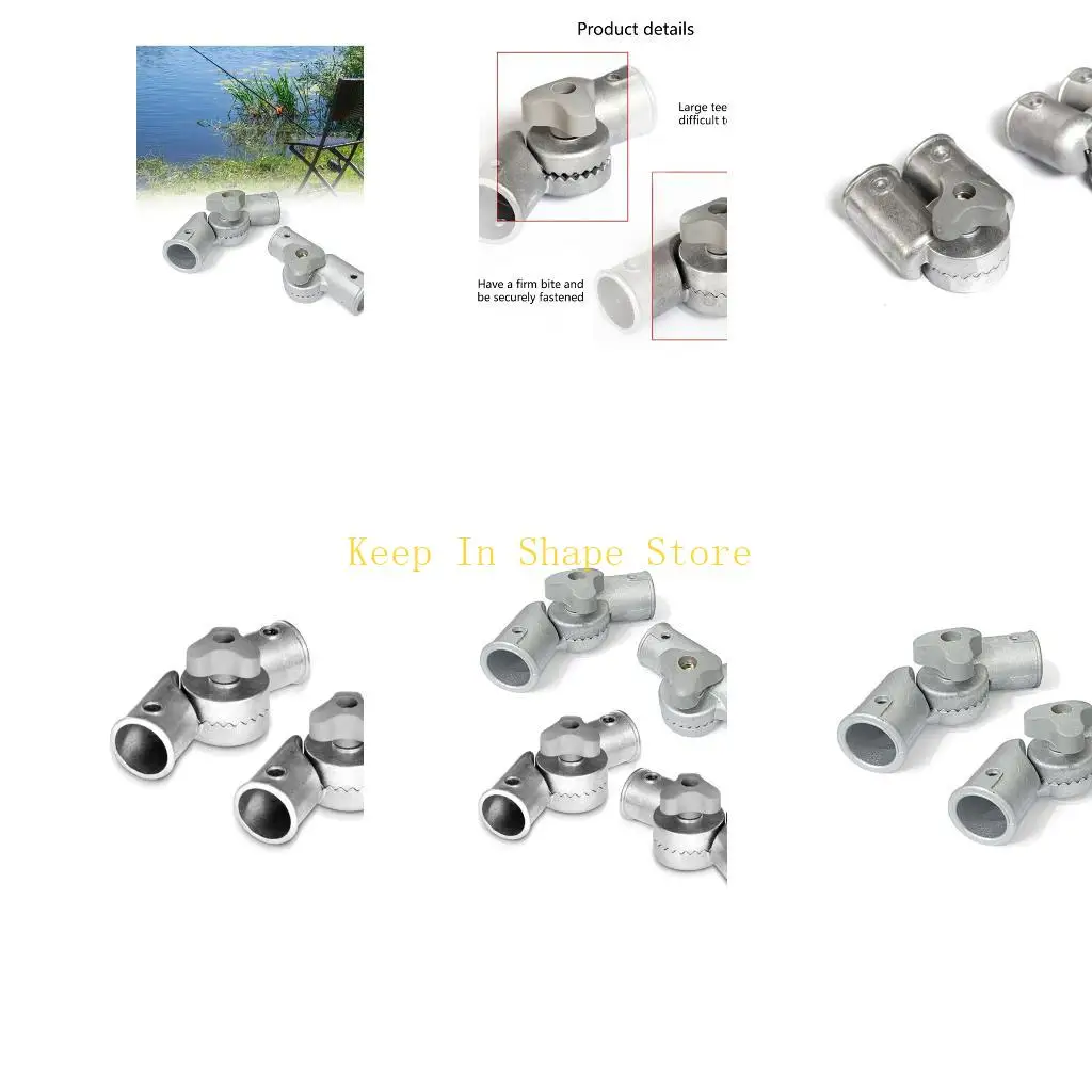 U1JC Locking Gear Pair for Fishing Chair Backrest Repair, Aluminum Adjustment Hardware for Outdoor Fishing Chair Use