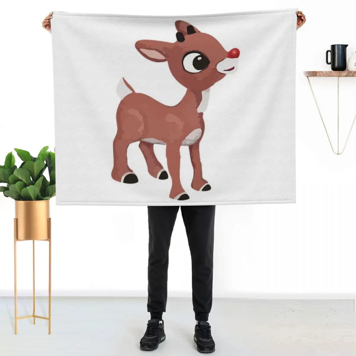 Classic Rudolph The Red Nosed Reindeer T-ShirtClassic Rudolph Throw Blanket Decoratives Luxury Throw Thins Blankets