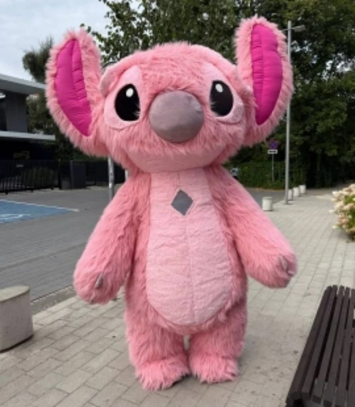 2029 Pink Stitch Inflatable Mascot Costume for Adult Halloween