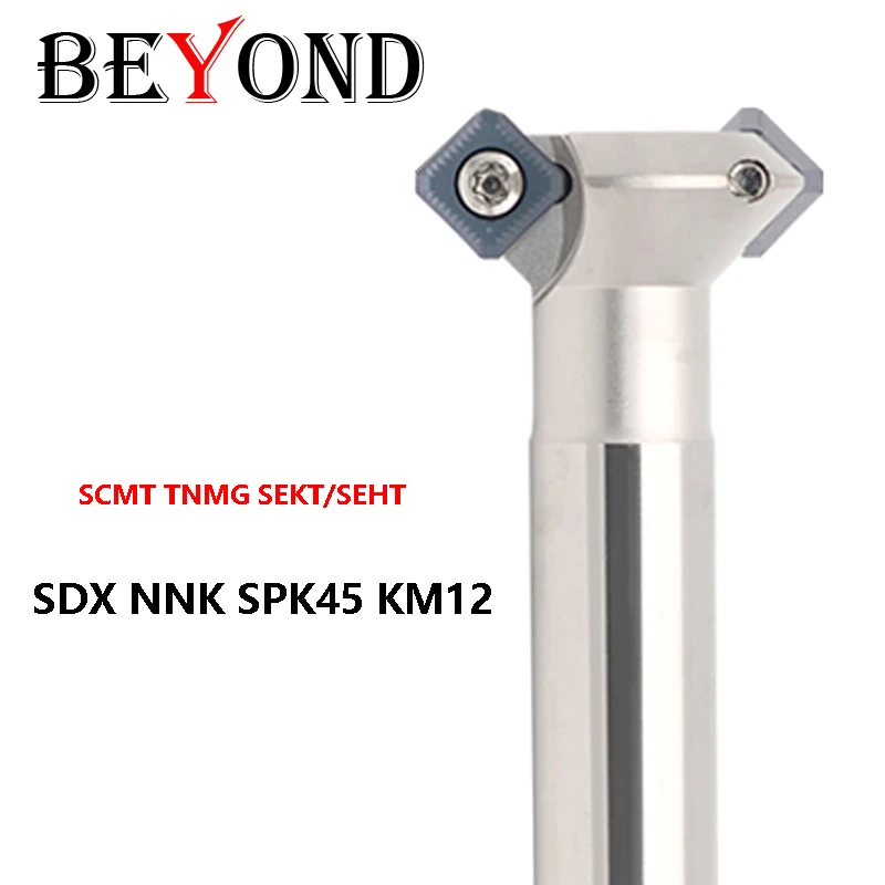 

BEYOND SDX NNK SPK 45 KM12 Milling Cutter Internal And External Chamfering Knife use Carbide Inserts SCMT TNMG SEKT SEHT Endmill