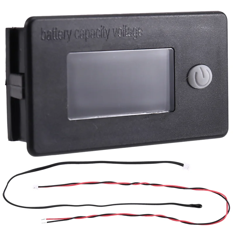 

A03Z-Golf Cart For Rv Vehicle Battery Meter LCD Display Volt Meter 10-100V Voltage Meter Temperature Gauge For Car Yacht