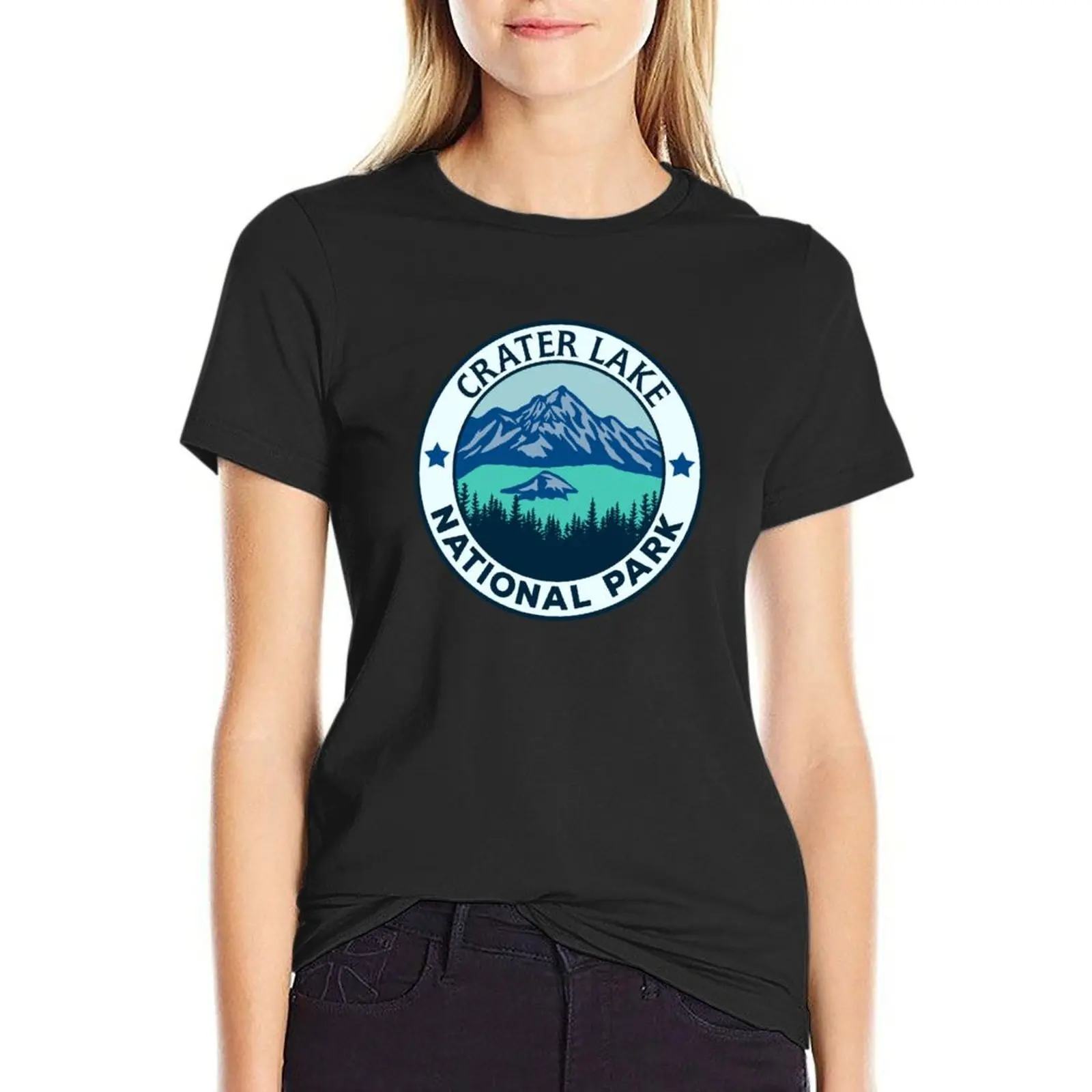 

Crater Lake National Park T-Shirt vintage clothes animal print shirt for girls hippie clothes t shirt dress Women