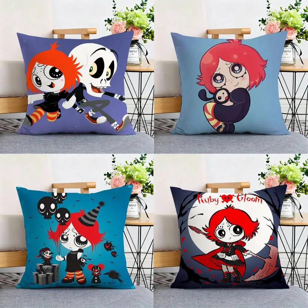 

R-Ruby Gloom Double-sided print Pillow Case for Sofa Living Room Home office Decor Protective Cover