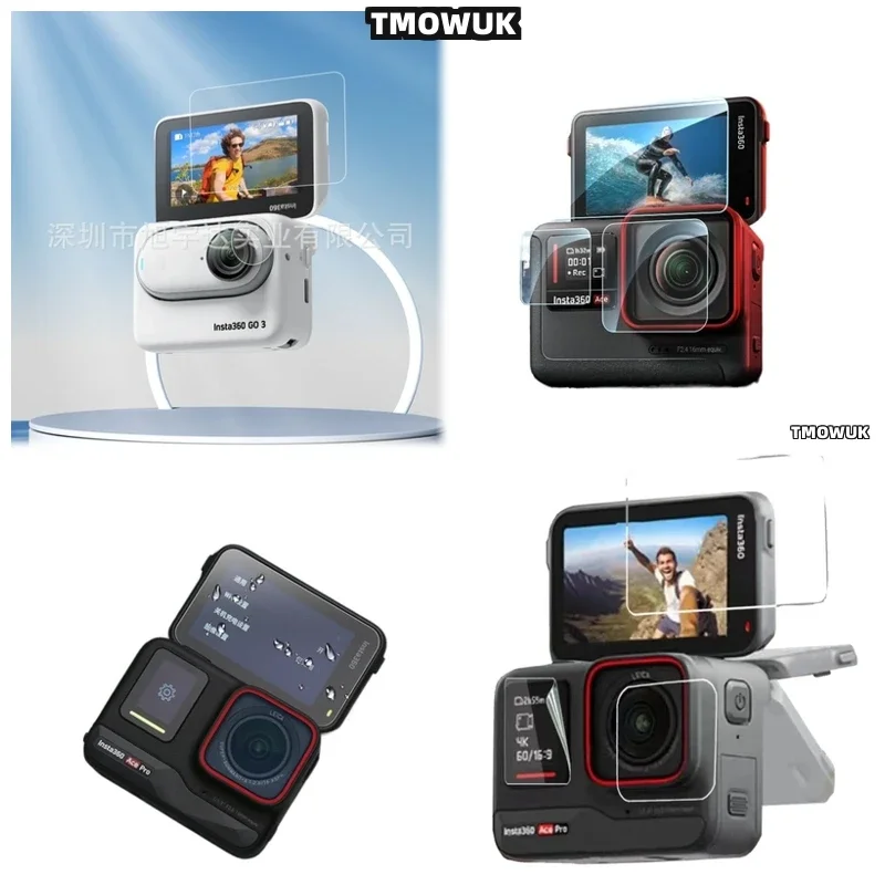 

High - Quality Hard Tempered Glass LCD Screen Protector With TPU Lens Cover For Insta360 ACE Pro AcePro 2