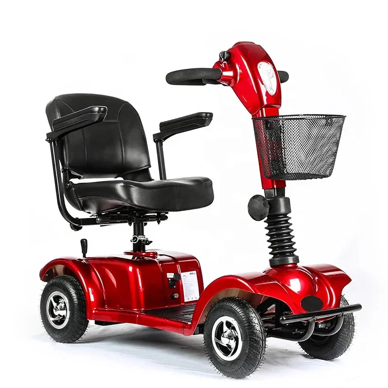 

Handicapped Equipment 4 Wheels Folding Powered Disabled Elderly Mobility Electric Scooter with Dynamic Controller