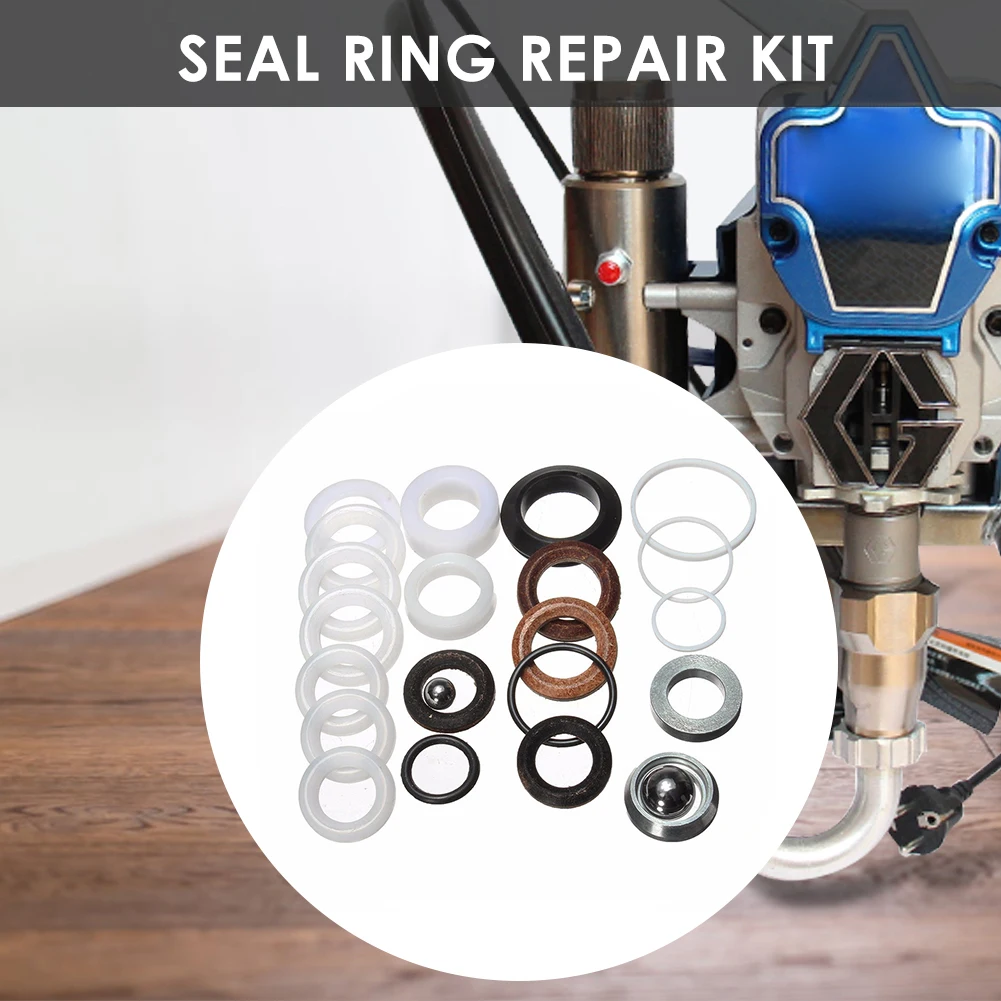 Sealing Gasket Repair Kit Washer Seal Assortment Set Outdoor Anti-resistance Repairing Parts for Graco 390 395 495 595