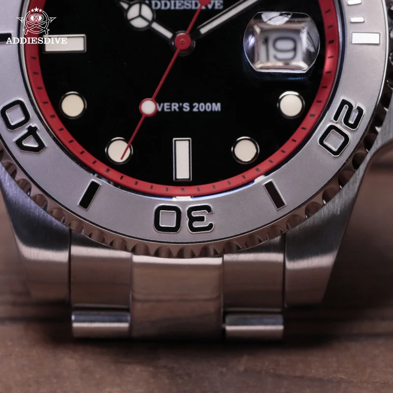 

ADDIESDIVE Men's Watch BGW9 Super Luminous 316L Stainless Steel 20Bar Diving Quartz Steel Watches