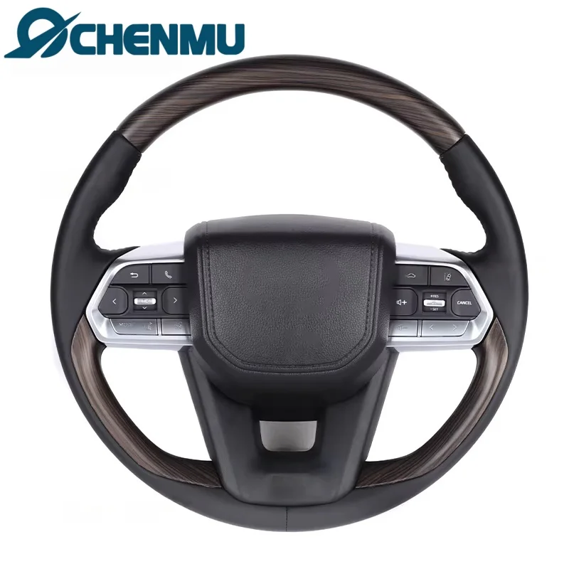 

Wooden Steering Wheel Fit for Toyota Land Cruise Toyota Prado LC300 Carina Upgrade New Steering Wheel Without airbags