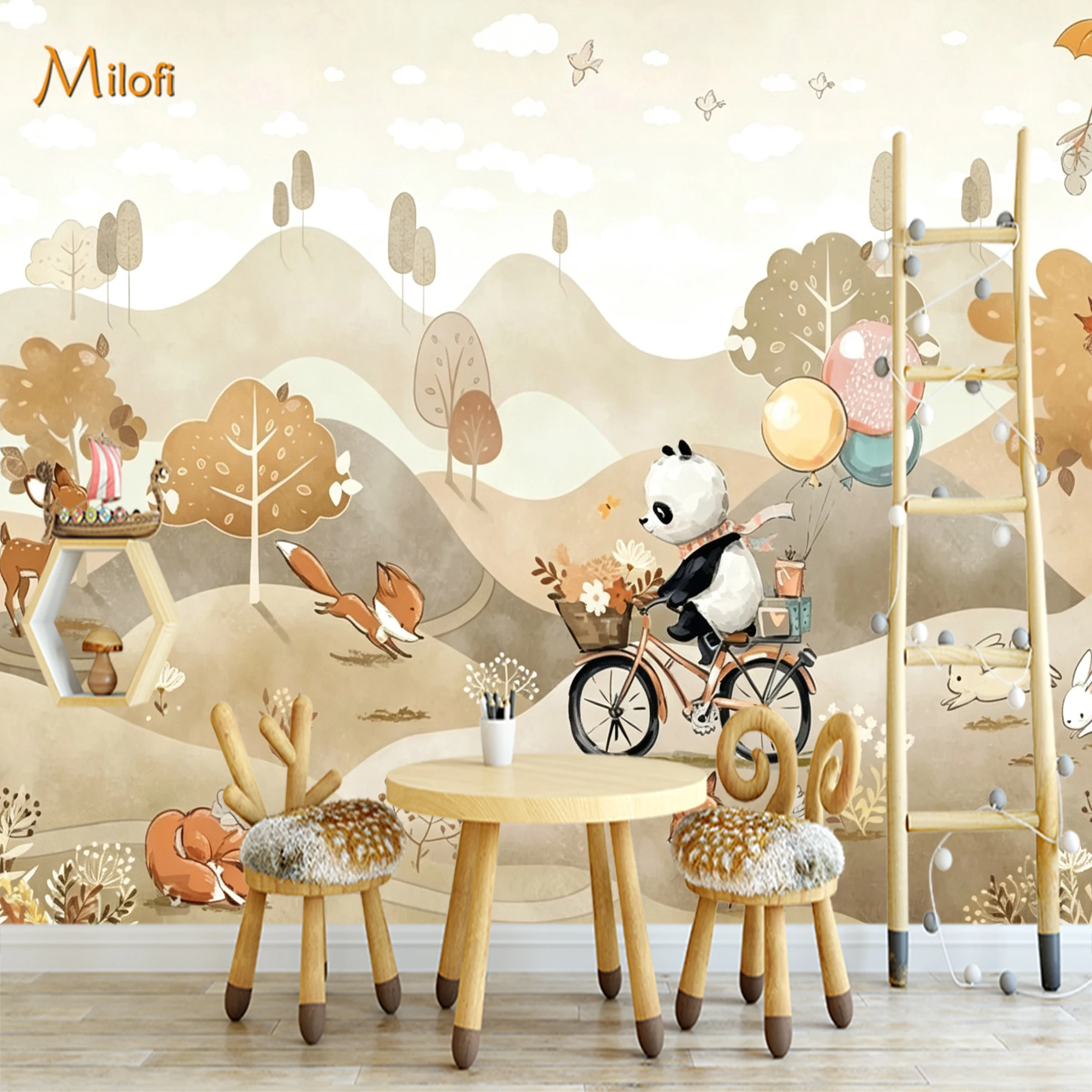 Custom Size Wall Mural Warm Pa - đánh giá và giá Baby Nursery Water
