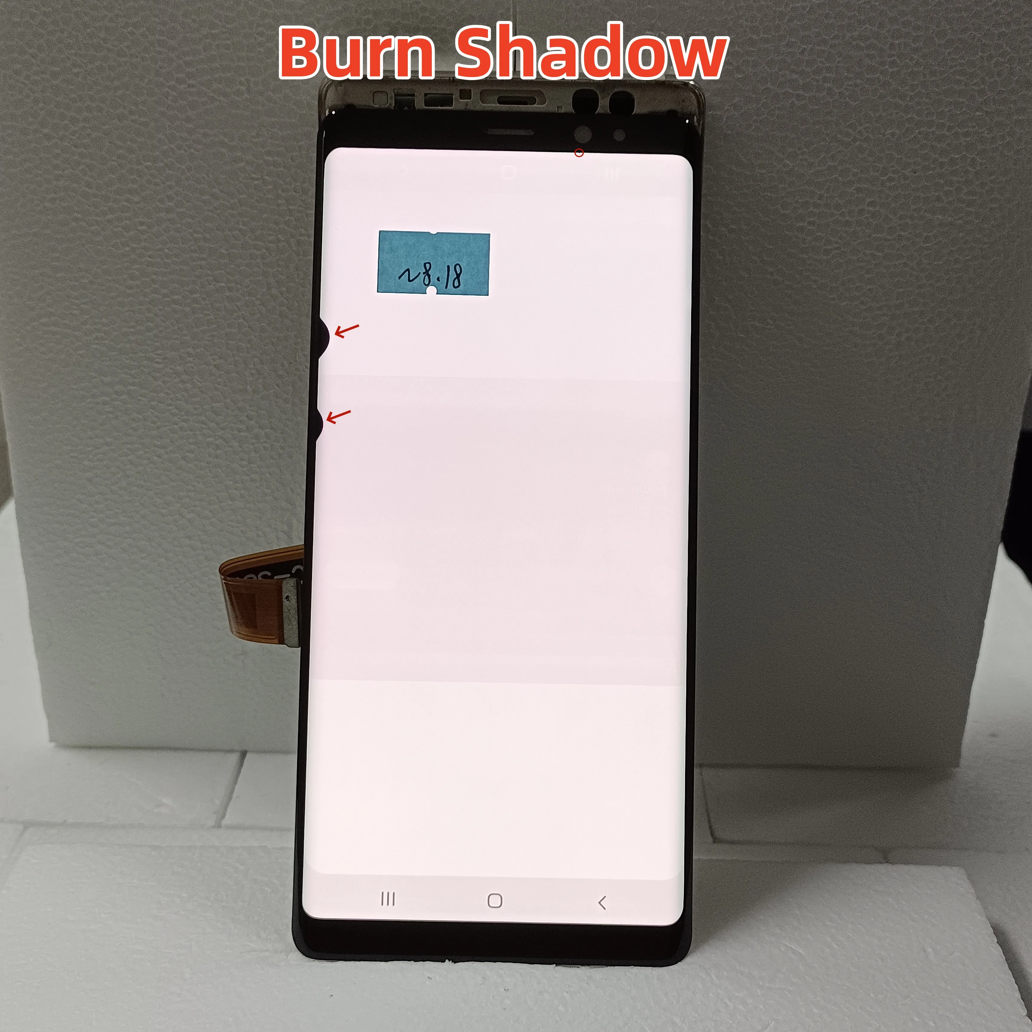 Imagem -02 - Amoled Nota 6.3 Lcd para Samsung Galaxy Note8 N9500 N950fd N950f Lcd Withburn Shadow Display Mais Tela de Toque Digitador Assembléia