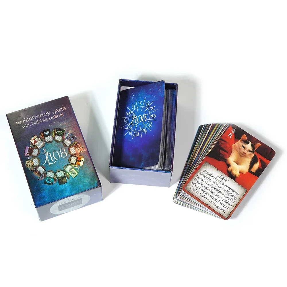 The iN2IT Zodiac 108 Oracle Deck w/Keywords 132 Oracle Cards Object Based Astrology Numerology Tarot Deck Ready Any Situation