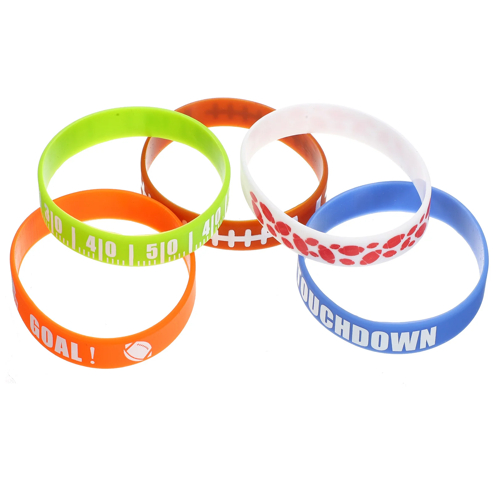 30 Pcs Rugby Bracelet Wear-resistant Sports Wristband Chic Bands Delicate Portable Themed