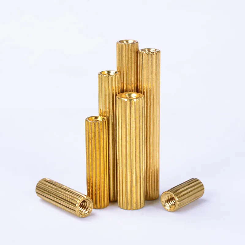 Knurled Brass Standoff, M2 Double Pass Hex Spacer for PCB, Security Camera Mount, Round Pillar Support, Hexagonal Brass Nut