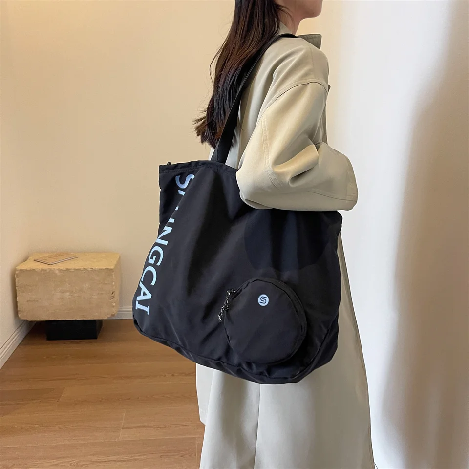 Women's Versatile Canvas Crossbody Bags Large-capacity Female Leisure Simplicity Handbags Ladies Retro Fashion Shoulder Bags