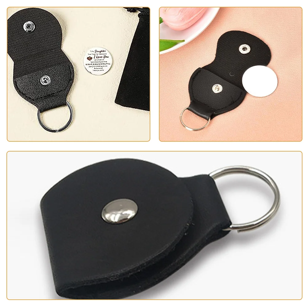 

6Pcs Guitar Pick Storage Pouch Portable Small Case Keychain Holder Protection Outdoor Travel Guitar Pick Bag