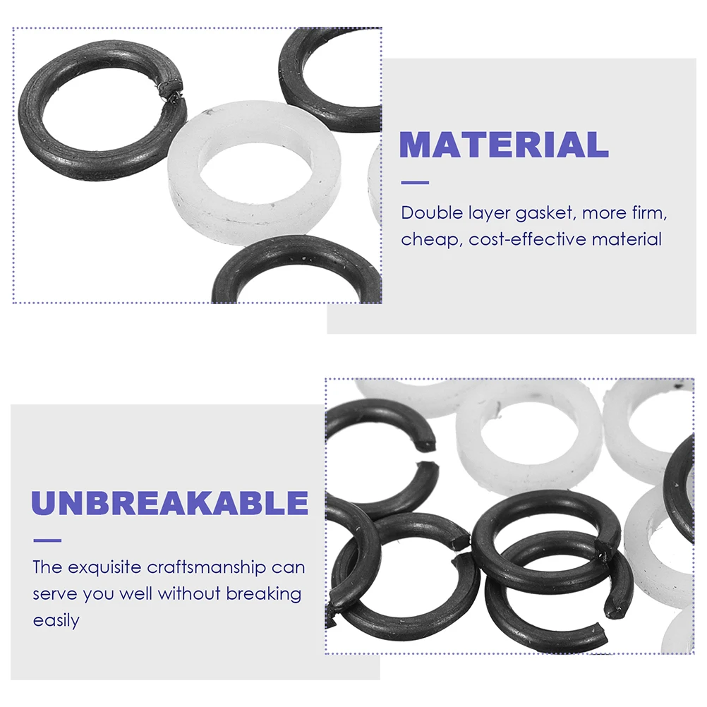 

48pcs Guitar Tuner H Spacer Plastic Metal Washers Safety Pads Anti slip Strap Guitar Accessories Bass Parts Supplies