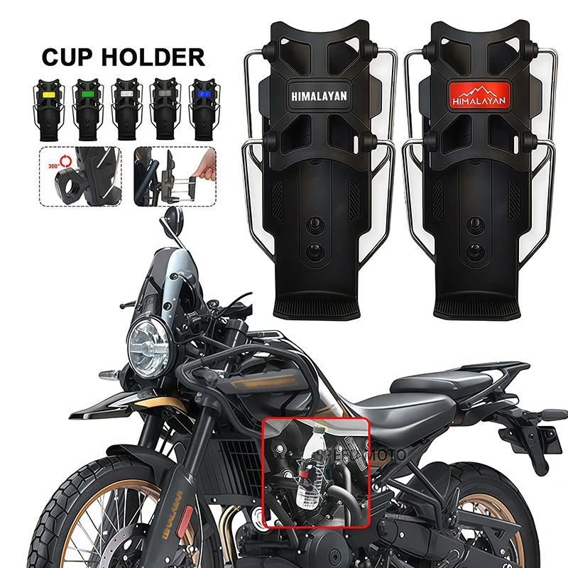 

Cup Holder FOR RE HIMALAYAN 450 Himlayan 450 452 750 650 Scram 411 Motorcycle Accessories Adjustable Bottle Holder Himlayan450