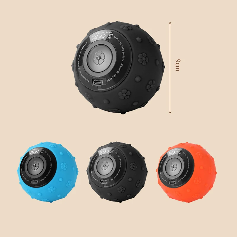 

Электрический массажный мяч, вибрационный инструмент для расслабления мышц для шеи/плеч/зади, портативное спортивное восстановительное устройство с тепловой терапией