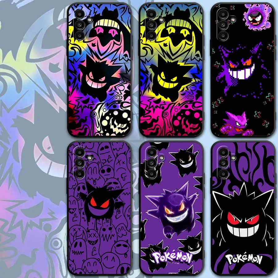 Phone Case for Motorola Moto Eage 30 Lite 20 40 Pro G9 Power G9 Play One Funsion Plus Pokemon Gengar Black Soft Cover Capa