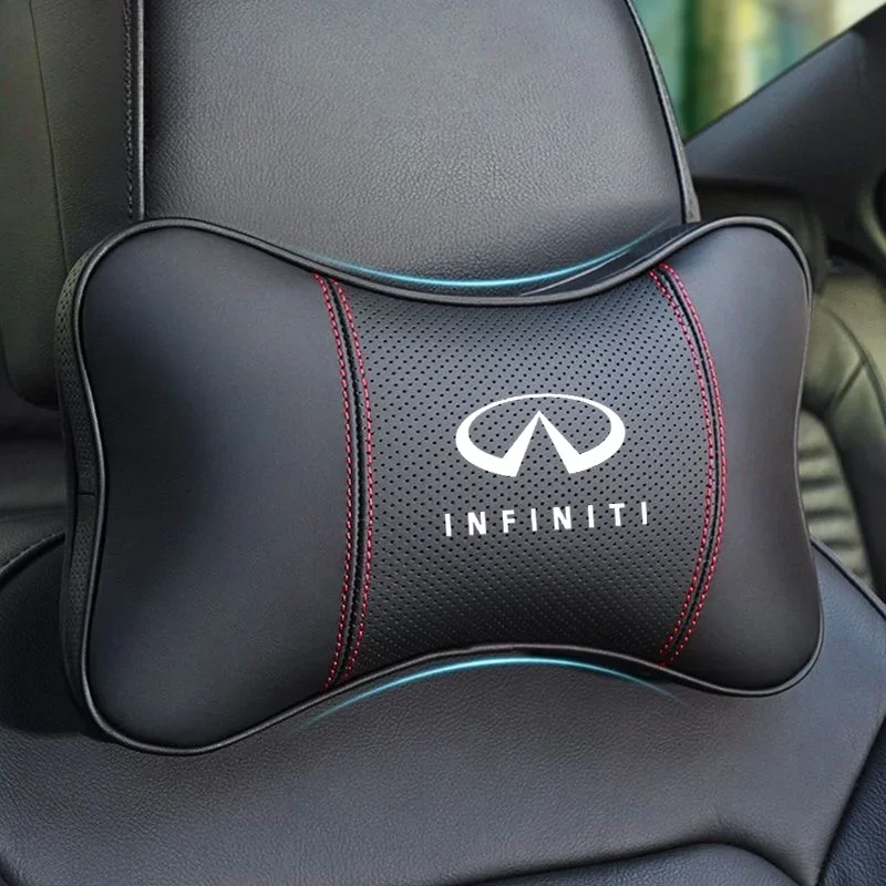 

1 шт., подголовник для автомобильного сиденья, подушка для шеи с логотипом для Infiniti Q50 G37 QX70 FX35 Q60 Q30 QX60 JX35, автомобильные аксессуары для интерьера