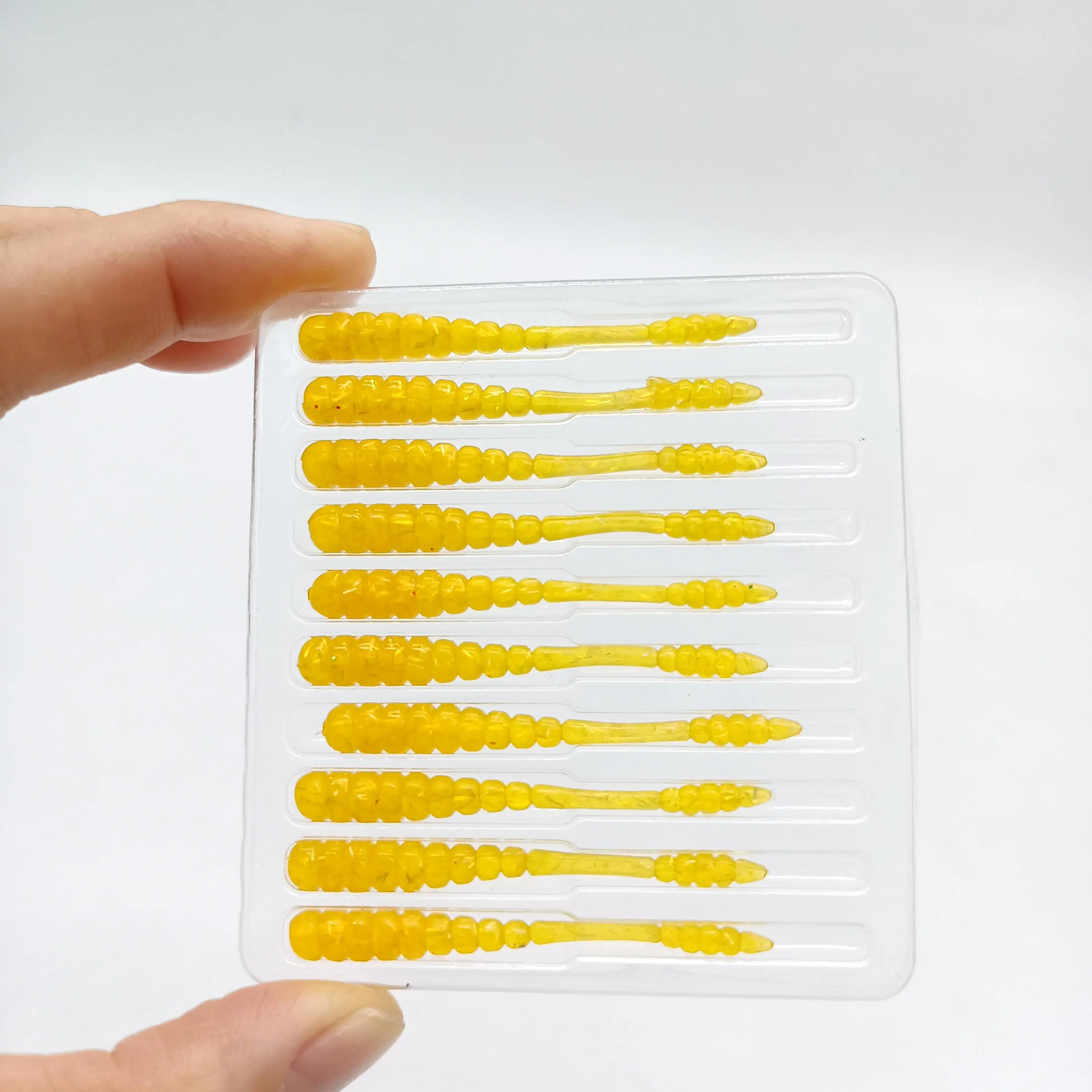 DUODUOYU 10PCS Neue Ajing Weiche Angeln Locken 48mm 0,5g Mini Kunststoff Köder Rockfishing Stream Fluss Meer künstliche Köder Angeln Locken – Detail 11
