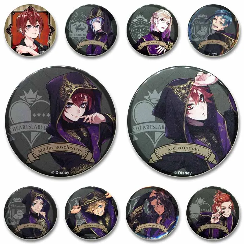 

Twisted Wonderland Enamel Pin Riddle Rosehearts Malleus Draconia Cartoon Brooch Idia Shroud Badge Backpack Hat Jewelry Accessory